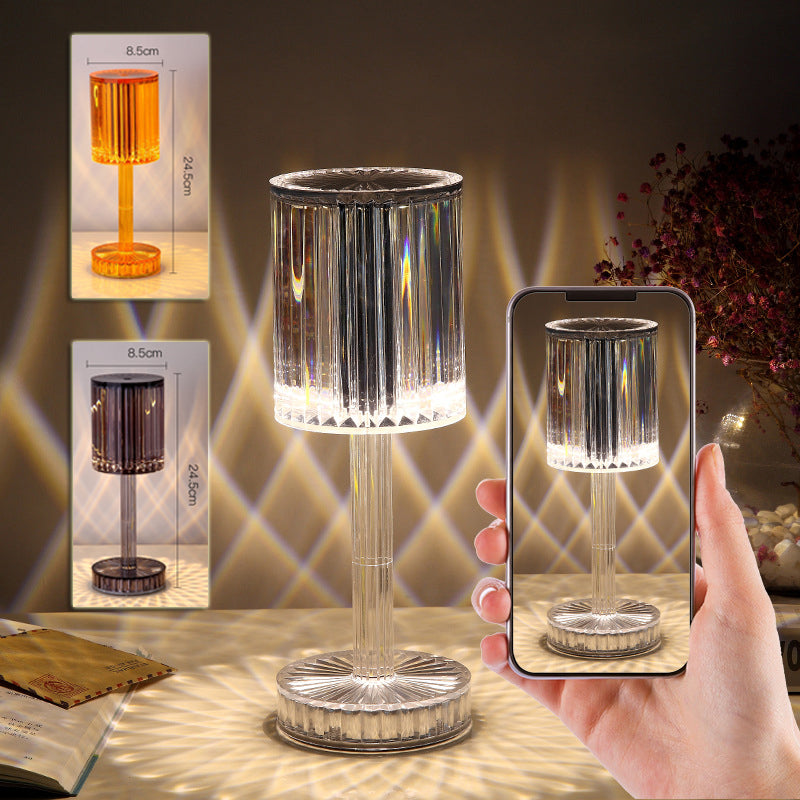 New Crystal Table Lamp Hotel Decoration Diamond Romantic Warm Led For Home Decor Romantic Gift Night Light - Eva store