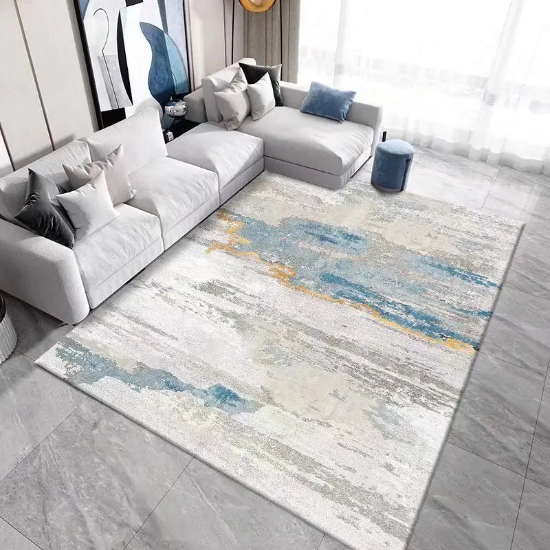 Nordic Carpet Living Room Ink Splash Abstract Area Rug Large Bedroom Decoration