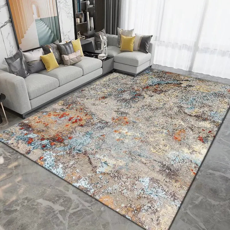 Nordic Carpet Living Room Ink Splash Abstract Area Rug Large Bedroom Decoration