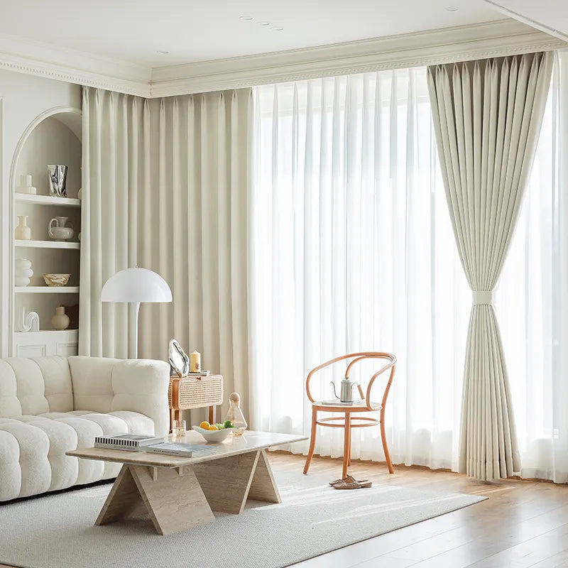 Light Luxury Living Room Drapes Floor-to-ceiling Window Curtain Hotel