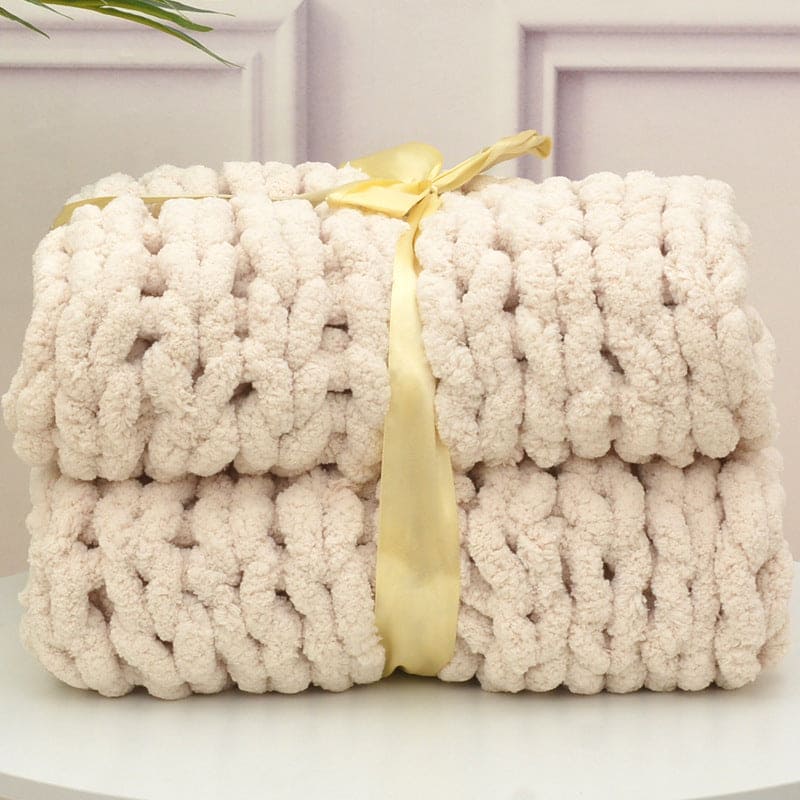 Handmade Thick Wool Woven Blanket Sofa
